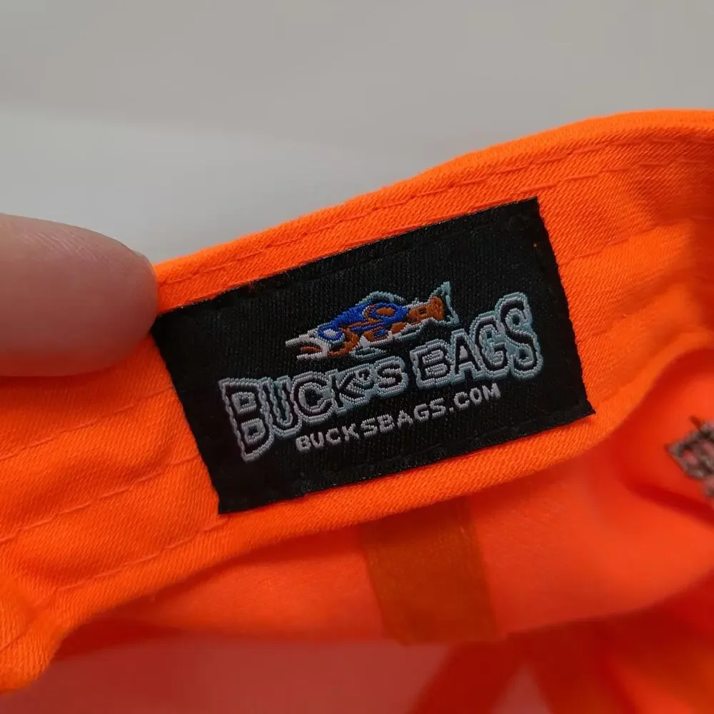 Buck's Bags Baseball Cap Orange One Size Pheasant Upland Vest Strapback Hat